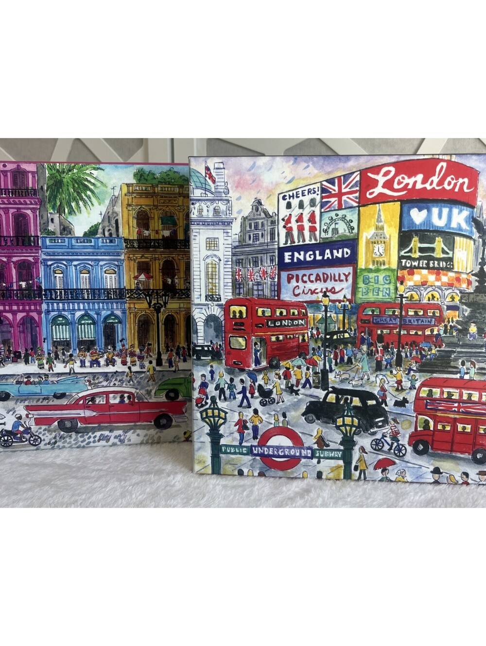 GALISON Michael Storrings 1000 Piece Jigsaw Puzzle Lot Cuba London Cityscape